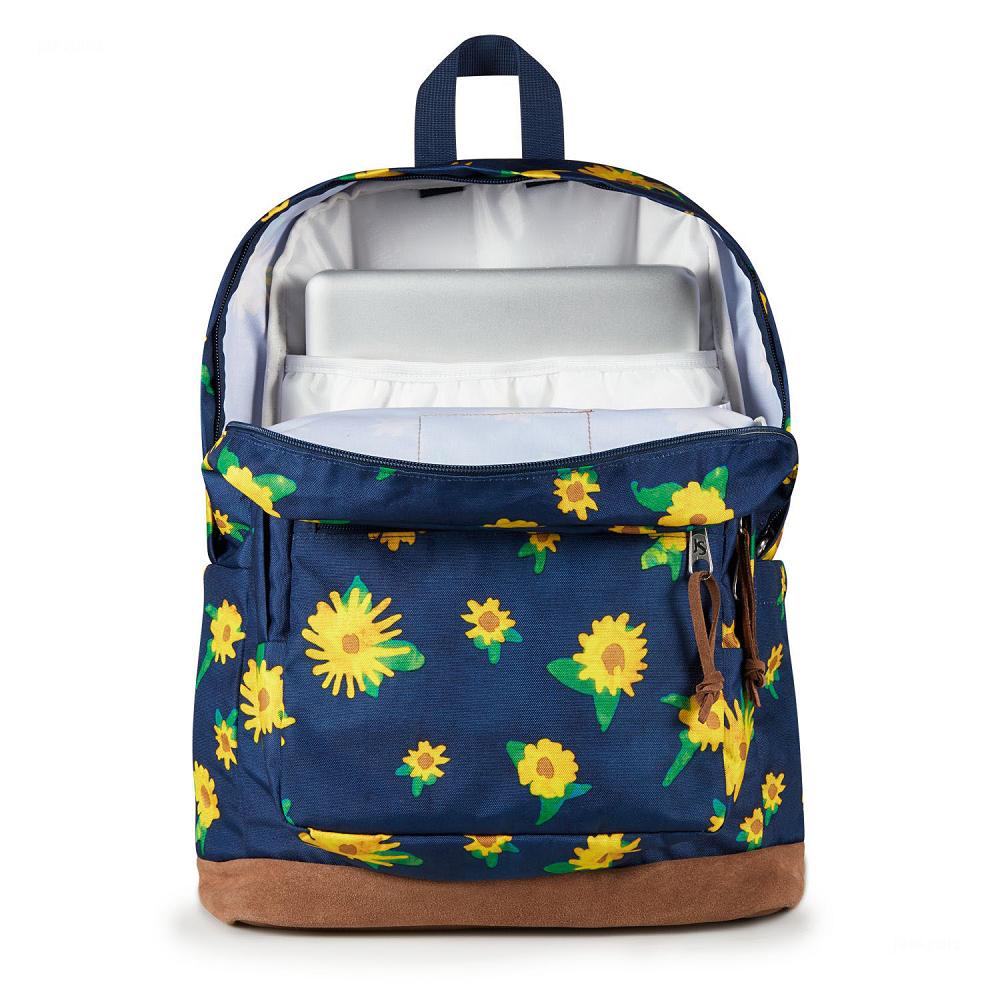 Sac à Dos Ordinateur JanSport Right Pack Bleu Marine Jaune | BIP-04663376